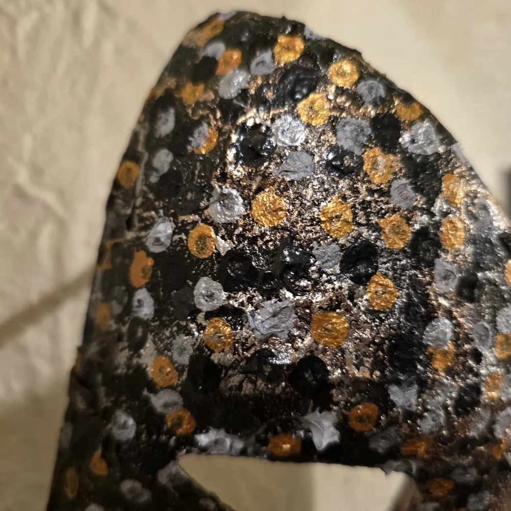 HANDCRAFTED Upcycled Cos-play Full Face Mask Unisex HANDPAINTED Wall Art Decor